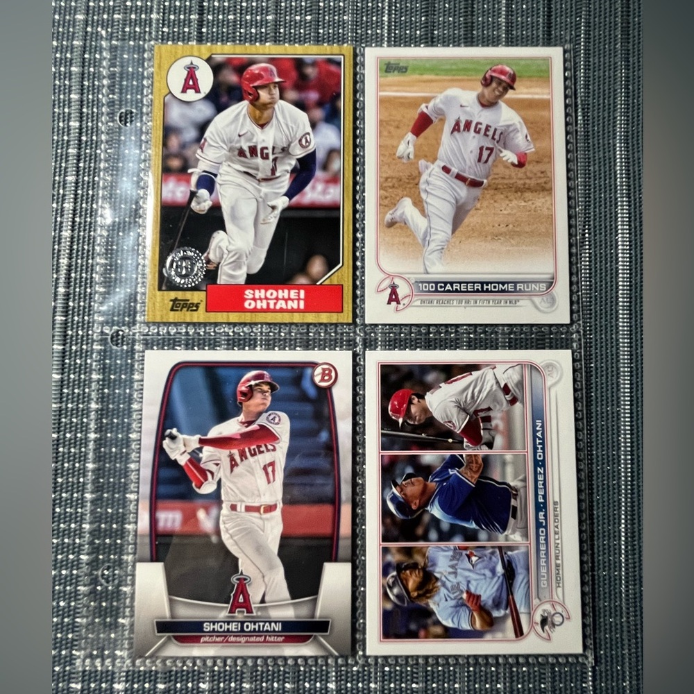 ⚾️ Shohei Ohtani #17 Dodgers MLB Baseball Trading Sports Cards, Set of 4 (Lot 8)